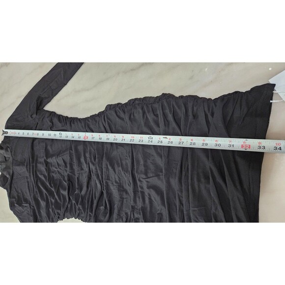 NWT Yousify Black Long Sleeves Mock Neck Pullover Women's Bodycon Dress Size L - Picture 9 of 10
